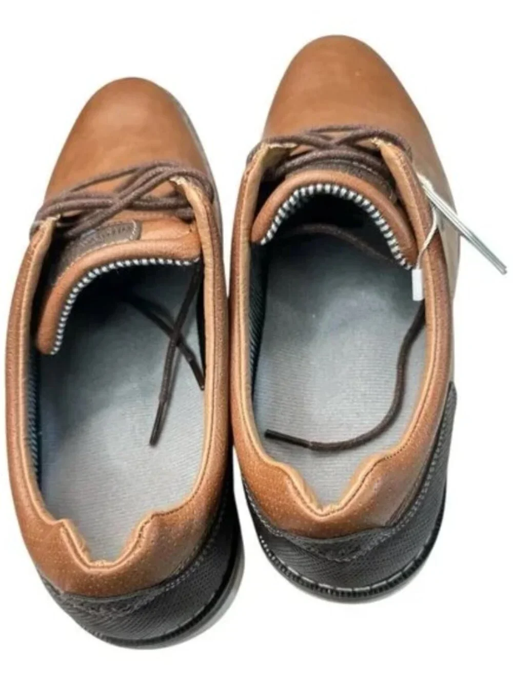 Nunn Bush Men’s Tan Oxford Dress Shoes | Size 10M | Memory Foam Comfort